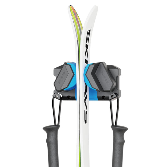 A-pair-of-skiboards-is-hanging-on-the-skifavs-snowboard-wall-rack-lite